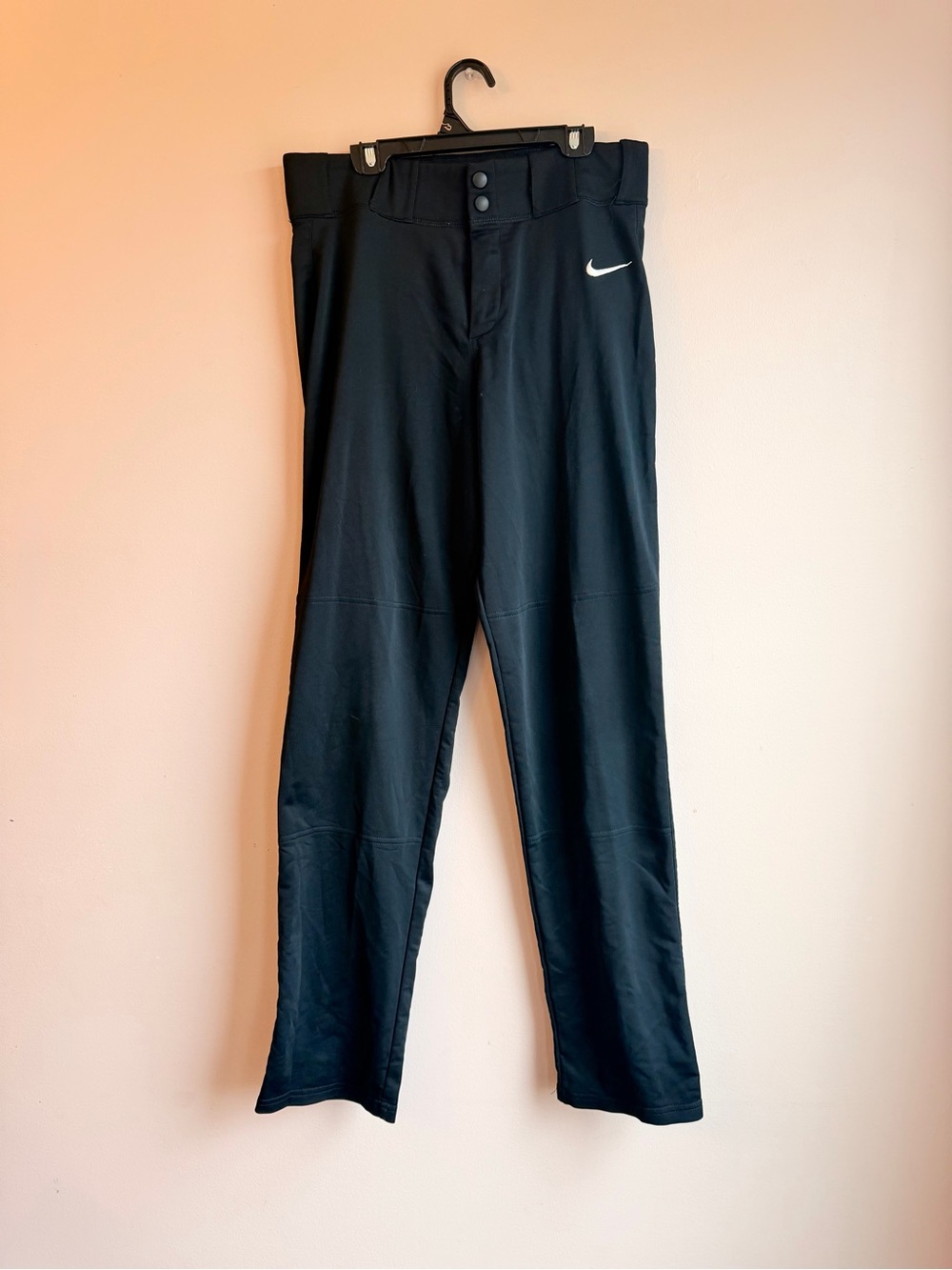 Nike Men’s Black Athletic Sweatpants with Swoosh